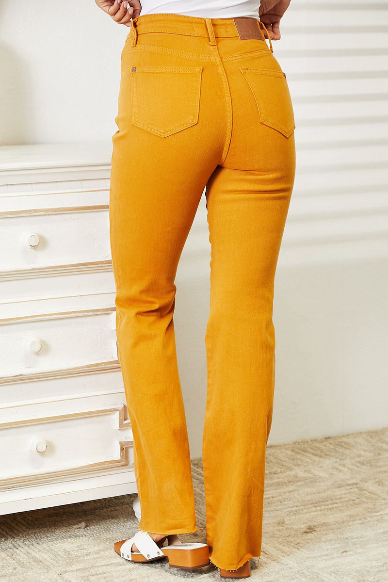 Stay Golden High Waist Tummy Control Flare Jeans