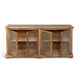 Aged Zinc Top Whiskey Cabinet
