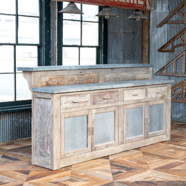 Garden Center Corrugated Tin Counter