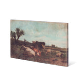 Cows in Pasture Print on Canvas