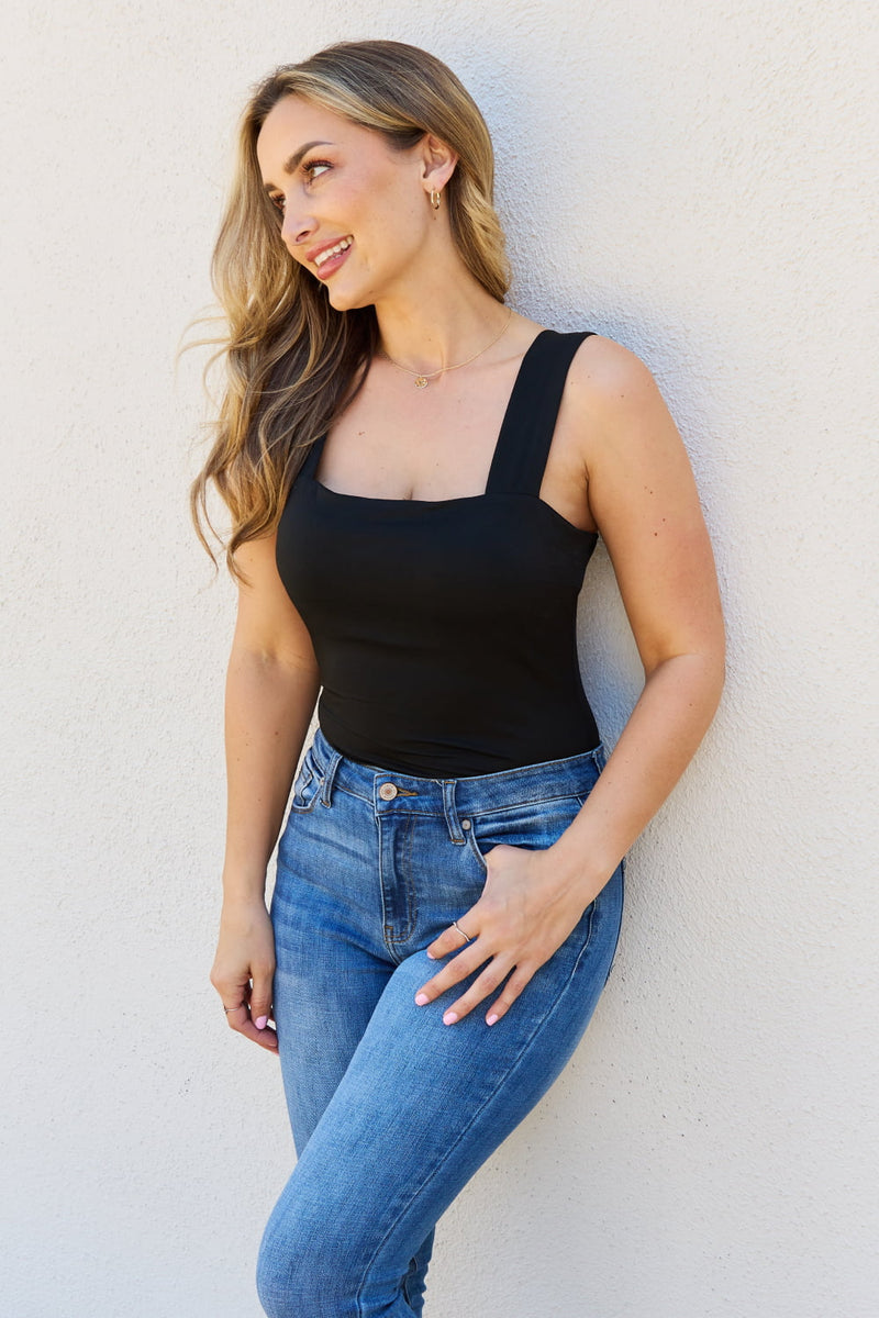 My Boo Square Neck Bodysuit