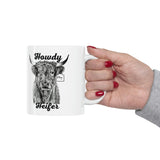 Ceramic Howdy Heifer Mug 11oz