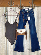 Charcoal Emma Bodysuit