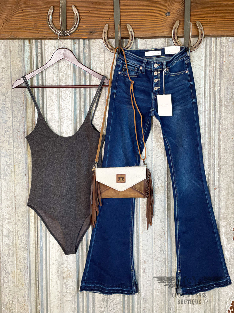 Charcoal Emma Bodysuit