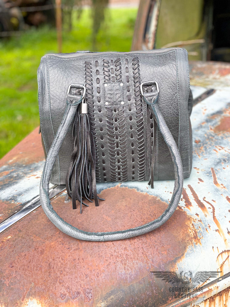 Marlowe Charcoal Satchel Purse