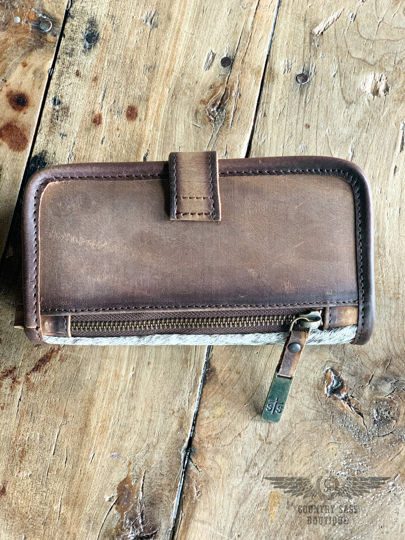 Cowhide Crossbody Wallet