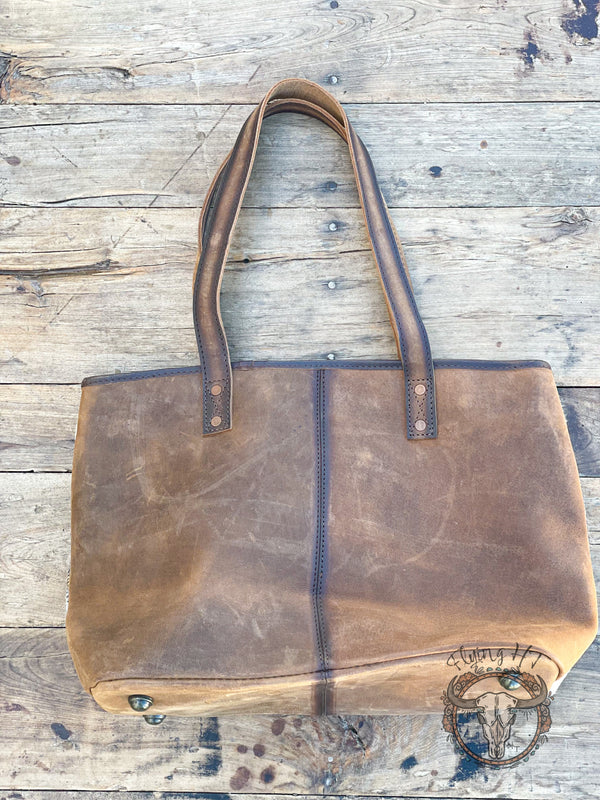 STS Cowhide Diamond Basic Tote