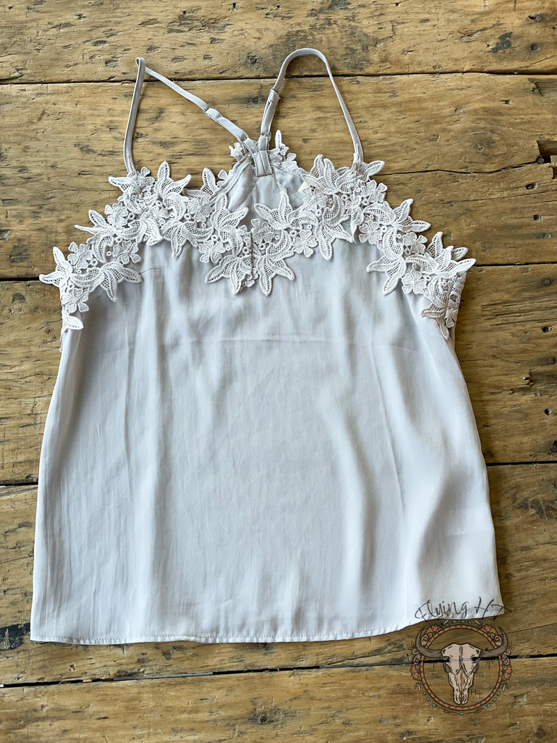 Ice Grey Lace Cami
