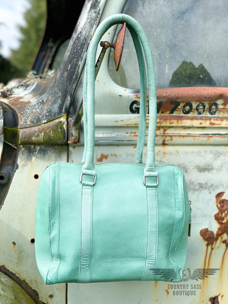 Marlowe Seafoam Satchel Purse