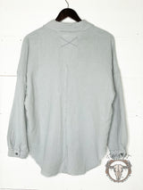 Oversized Raw Edge Shirt