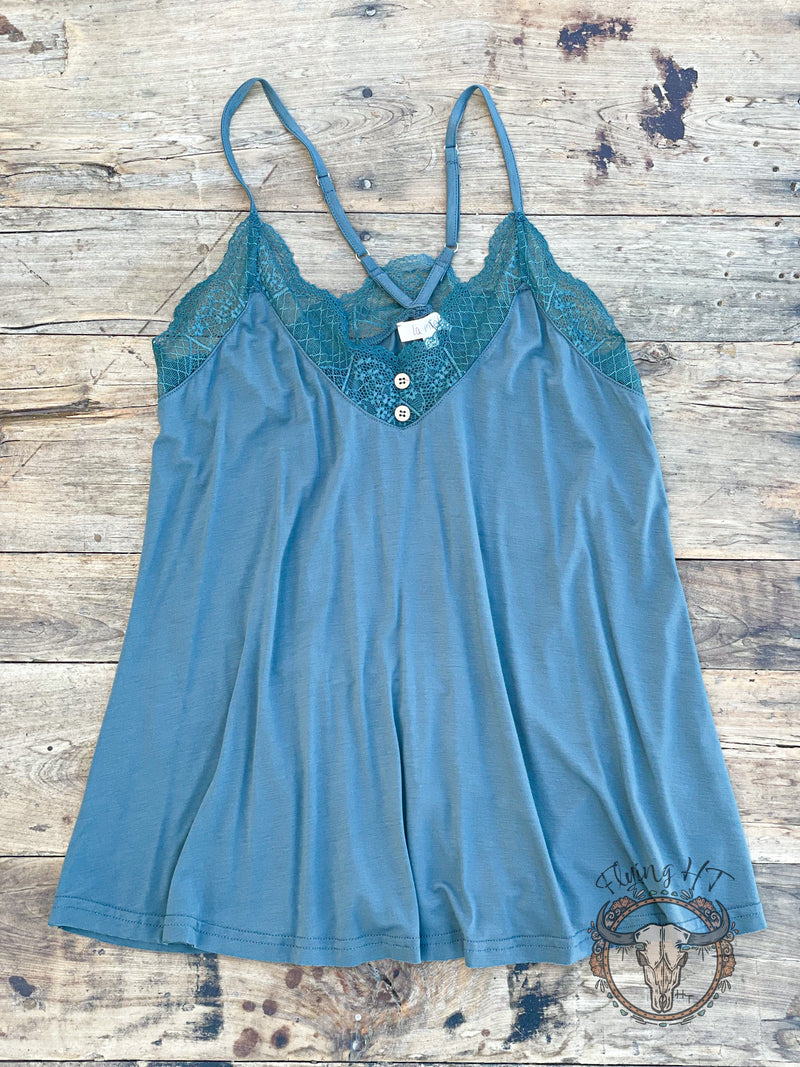 Teal Lauren Cami Tank